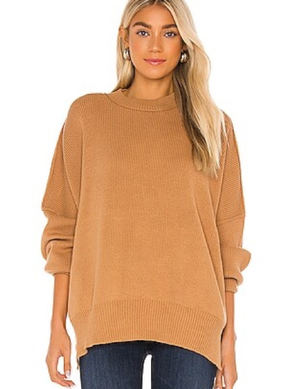 Free People Easy Street Tunic in Sahara Brown
